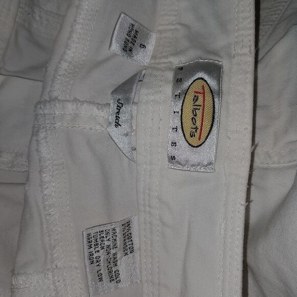 Talbot's Petites White Capri Pants Size 6 - Picture 5 of 5